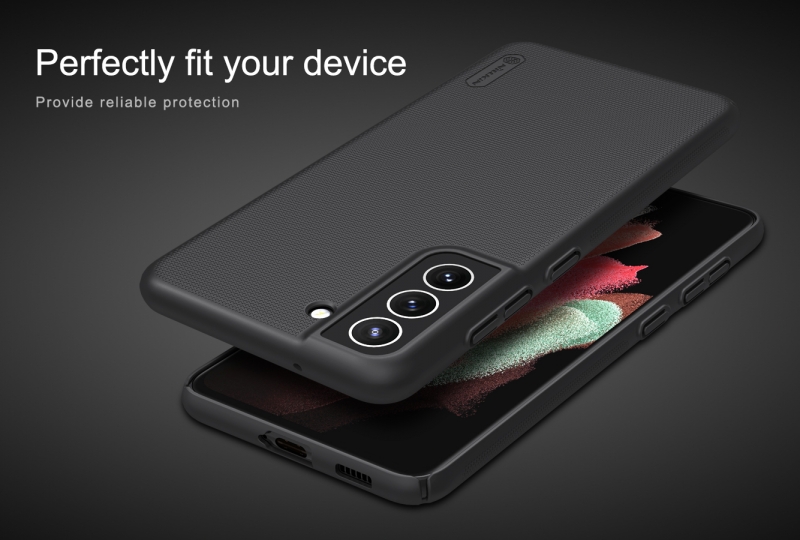 Ốp Lưng Samsung Galaxy S21 FE Hiệu Nillkin Dạng Sần có bề mặt được sử dụng vật liệu PC không ảnh hưởng môi trường, có tính năng chống mài mòn, chống trượt, chống bụi, chống vân tay và dễ dàng vệ sinh